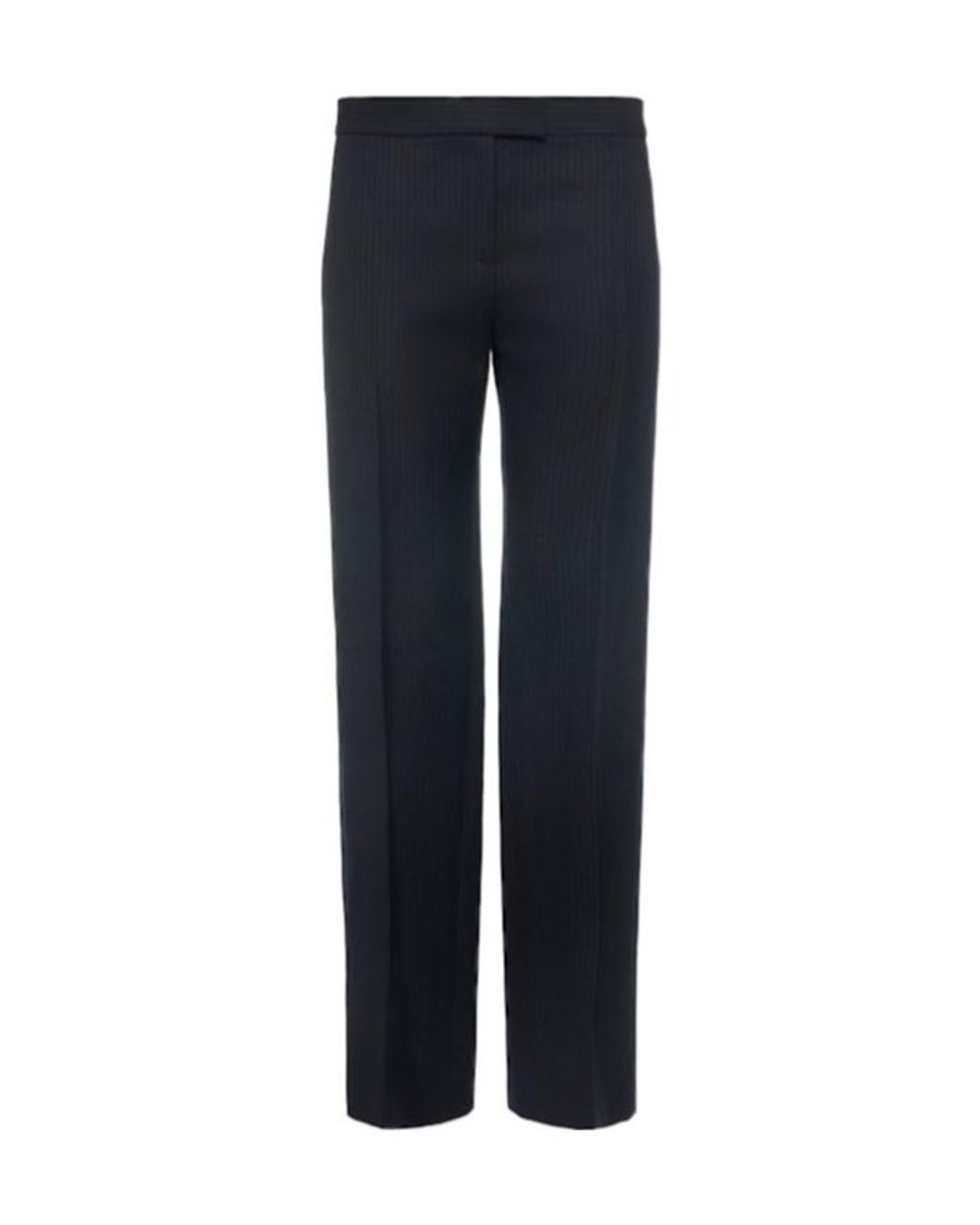 Khaite Blue Callen Virgin Wool Blend Straight Pants