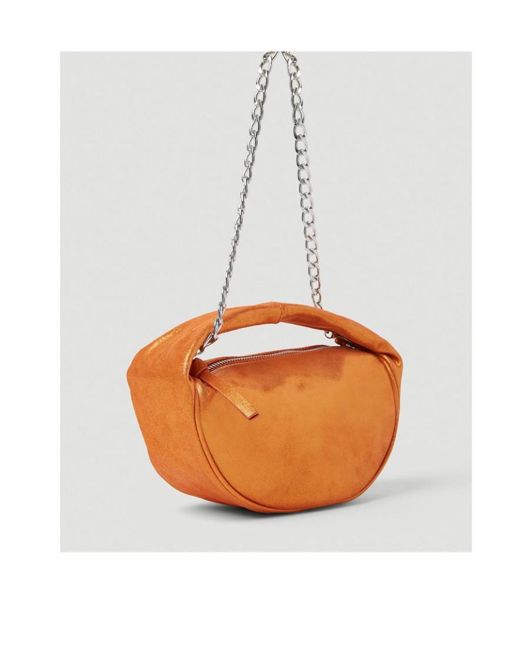 By Far Orange Baby Cush Small Handbag