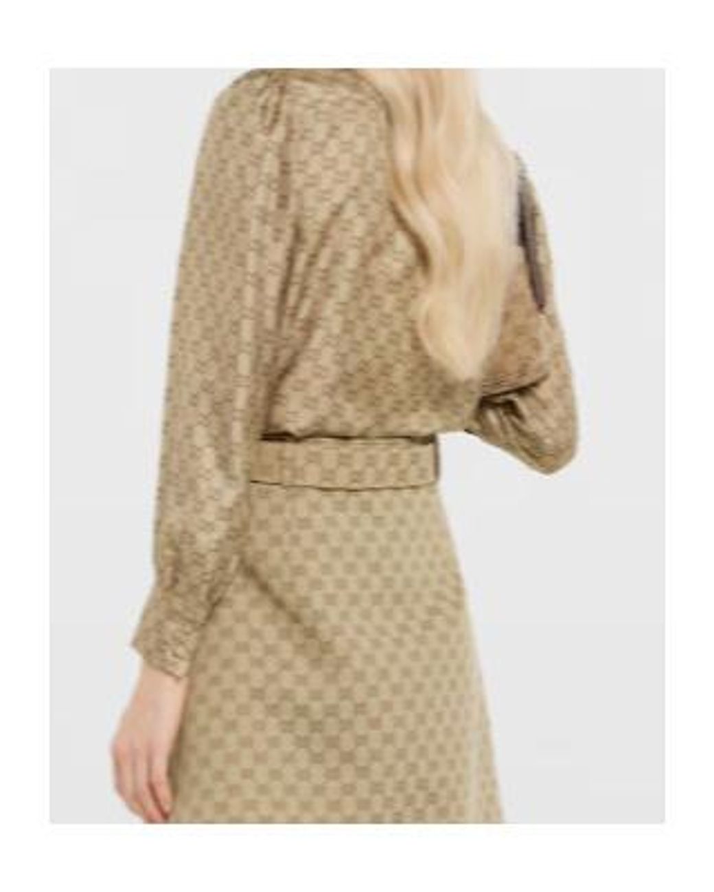 Gucci Brown Printed Long-Sleeve Twill Shirt