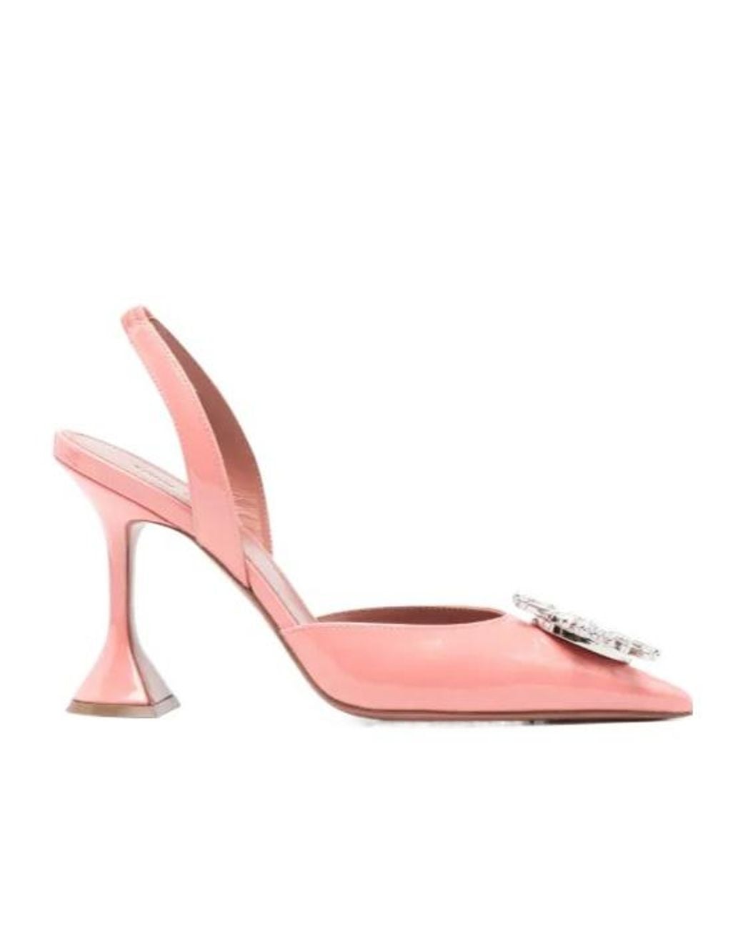 AMINA MUADDI Pink Ankle-Wrap High Heels