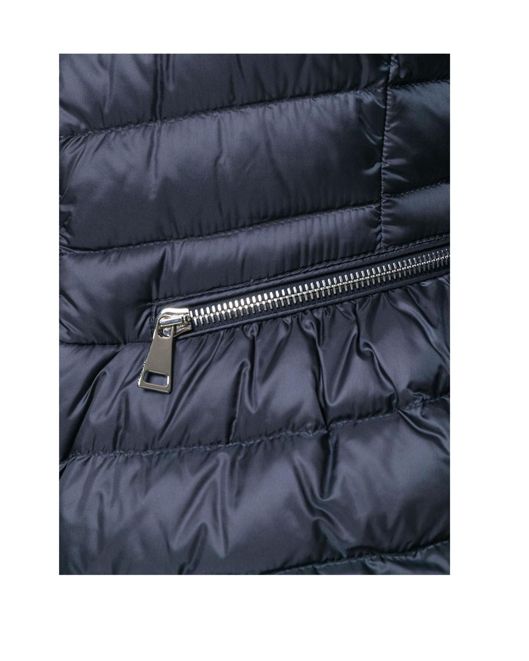 Moncler Blue Dark Logo Down Jacket