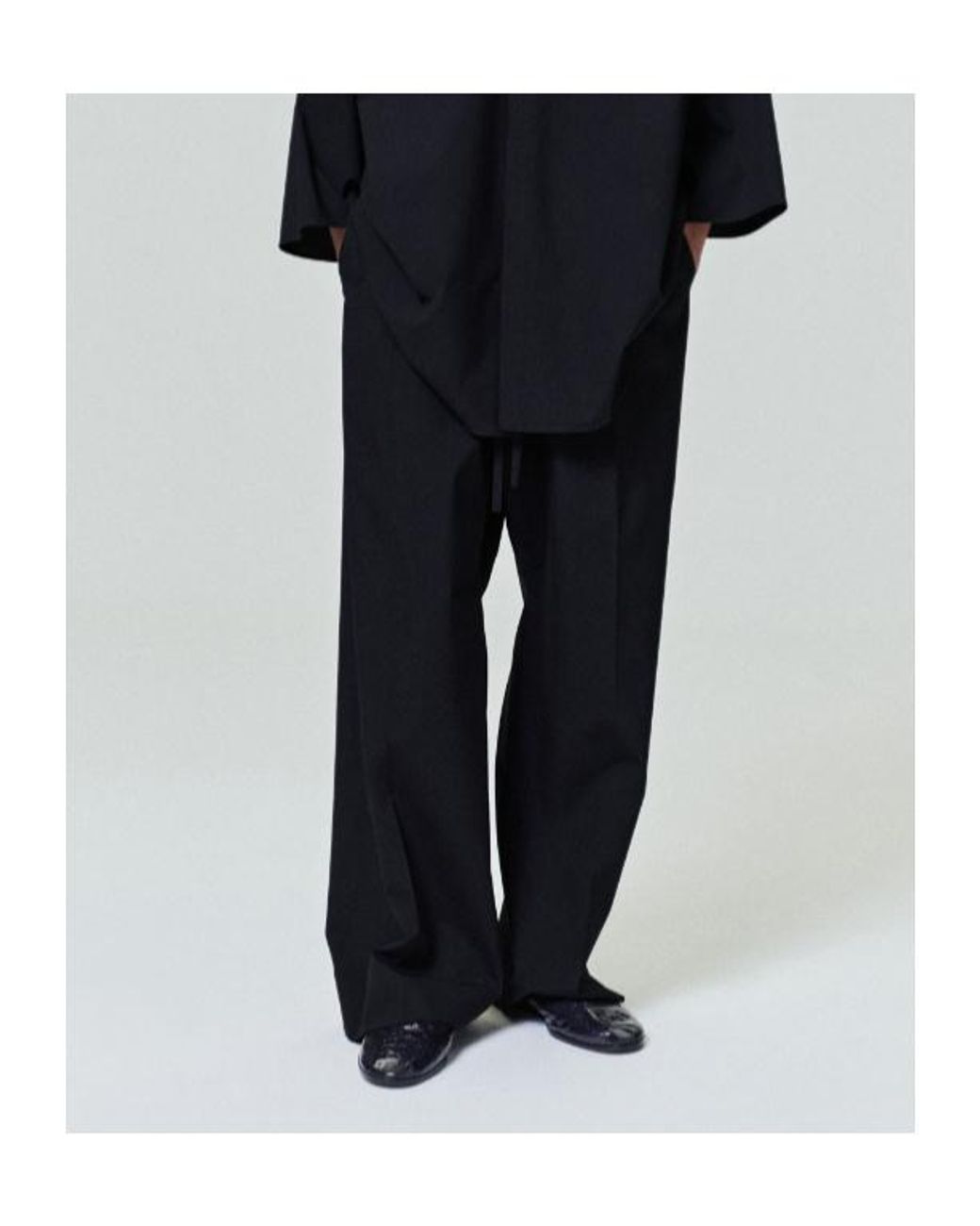 Fear Of God Black Wide-Leg Drawstring Pants for men