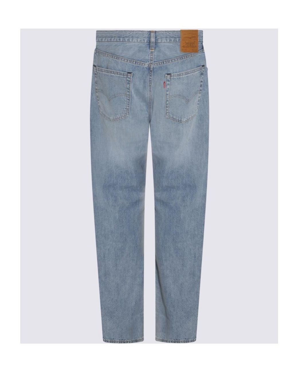 Levi's Blue 555 Relaxed Straight Trousers for men