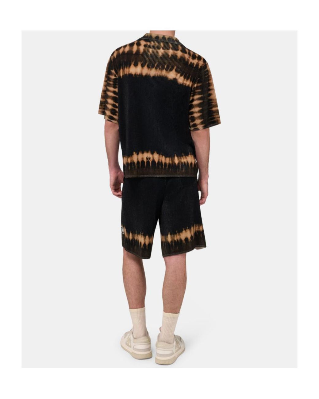 Amiri Black Ma Patch Tie-Dye Shirt for men