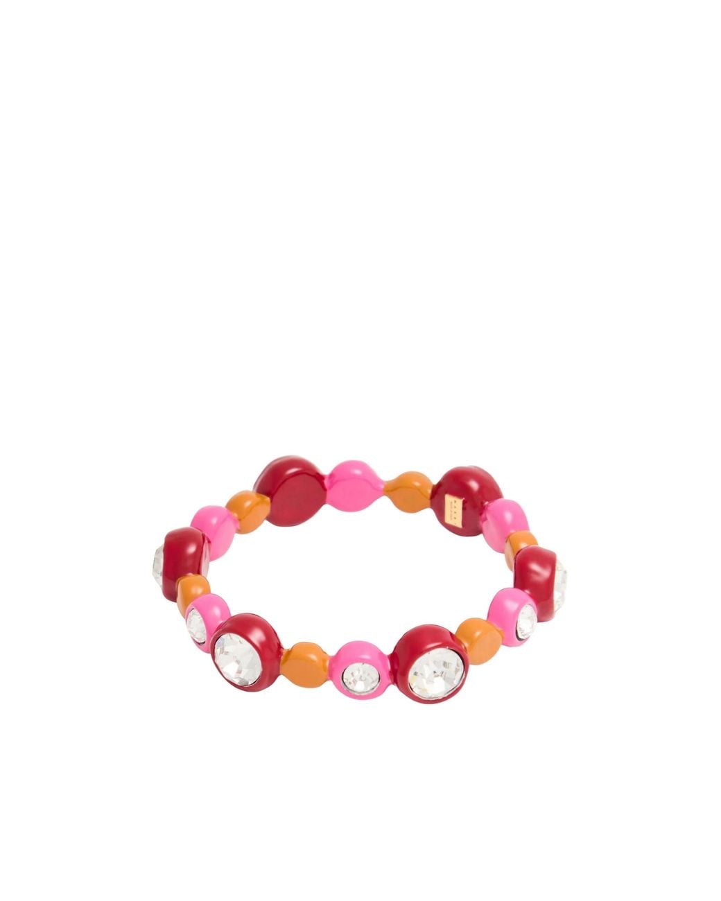 Marni Red Crystal Inlaid Bracelet