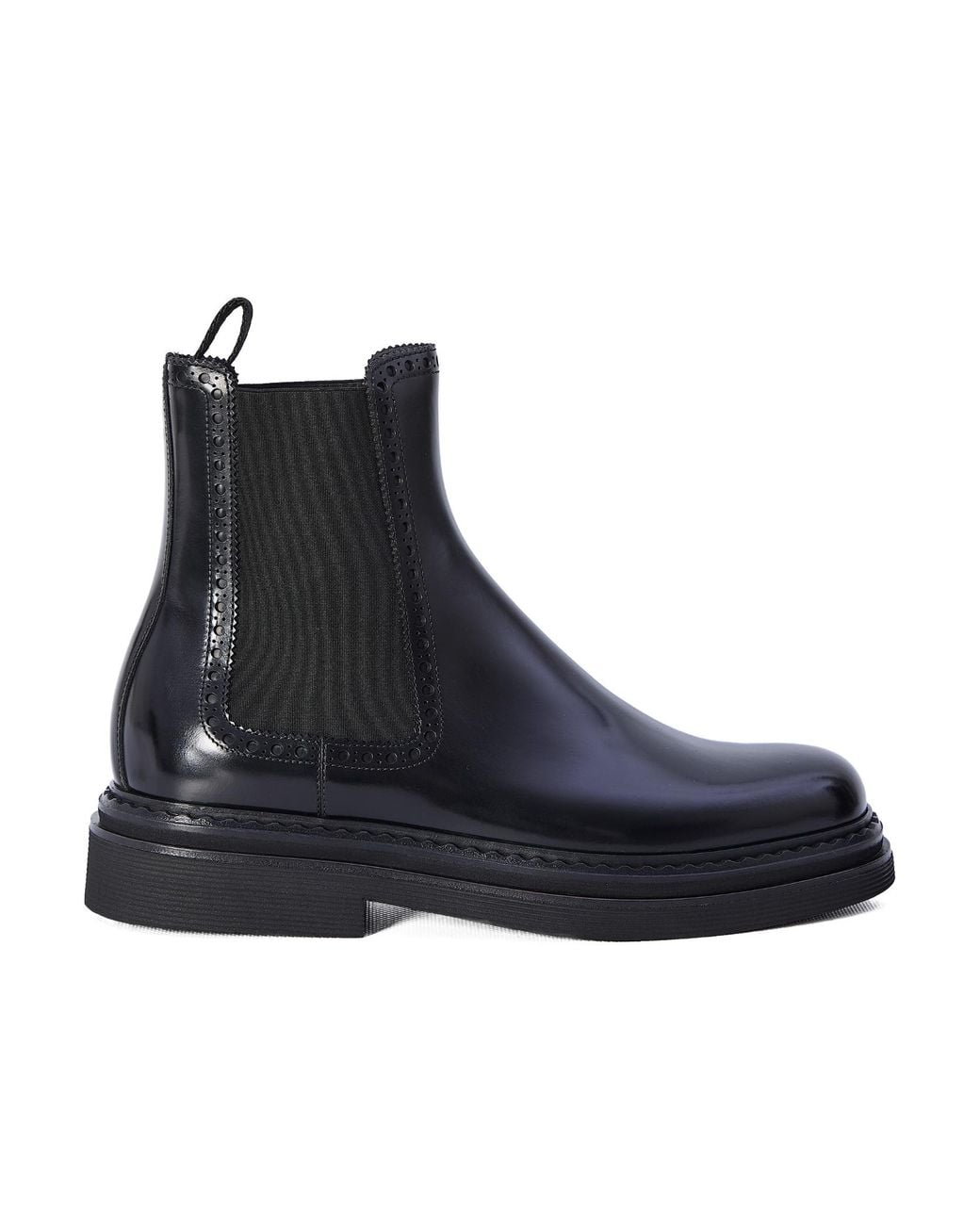 Dolce & Gabbana Blue Round Toe Ankle Boots for men