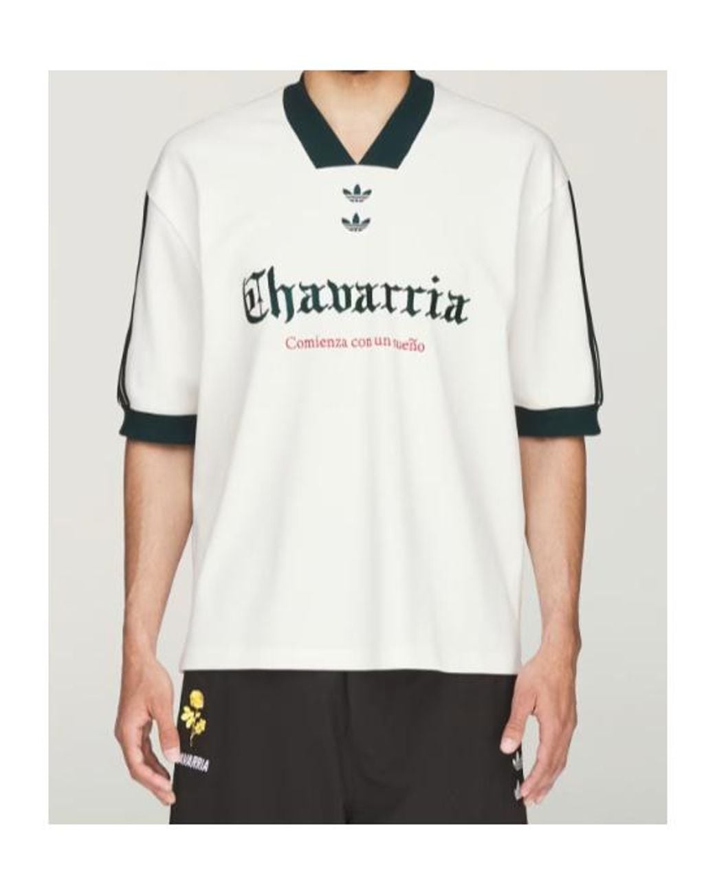 Adidas White Originals Chavarria Soccer T-Shirt for men