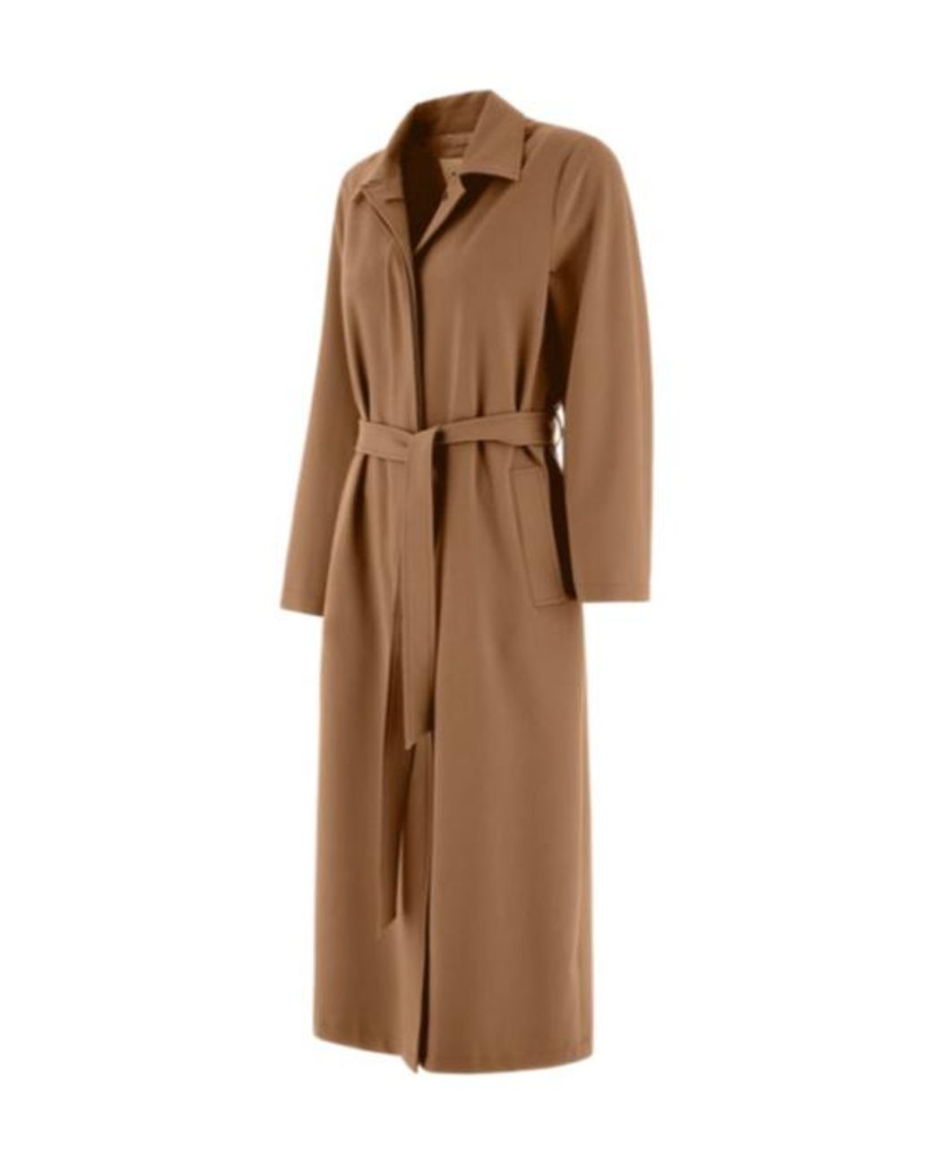Herno Brown Belted Long Coat