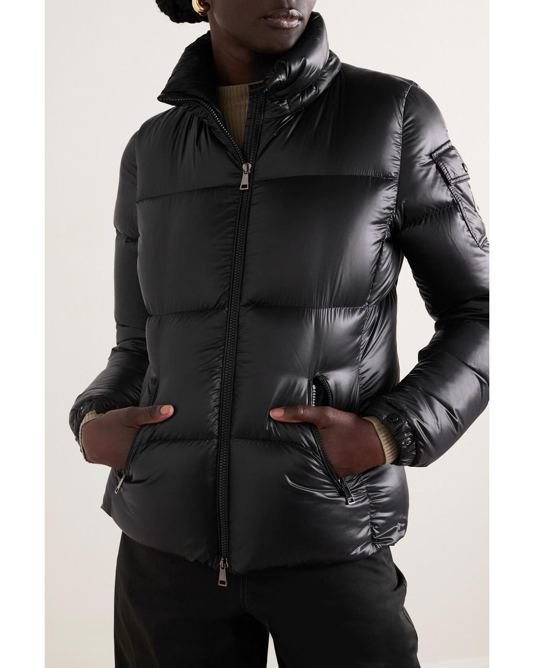 Moncler Black Fourmine Hooded Down Jacket