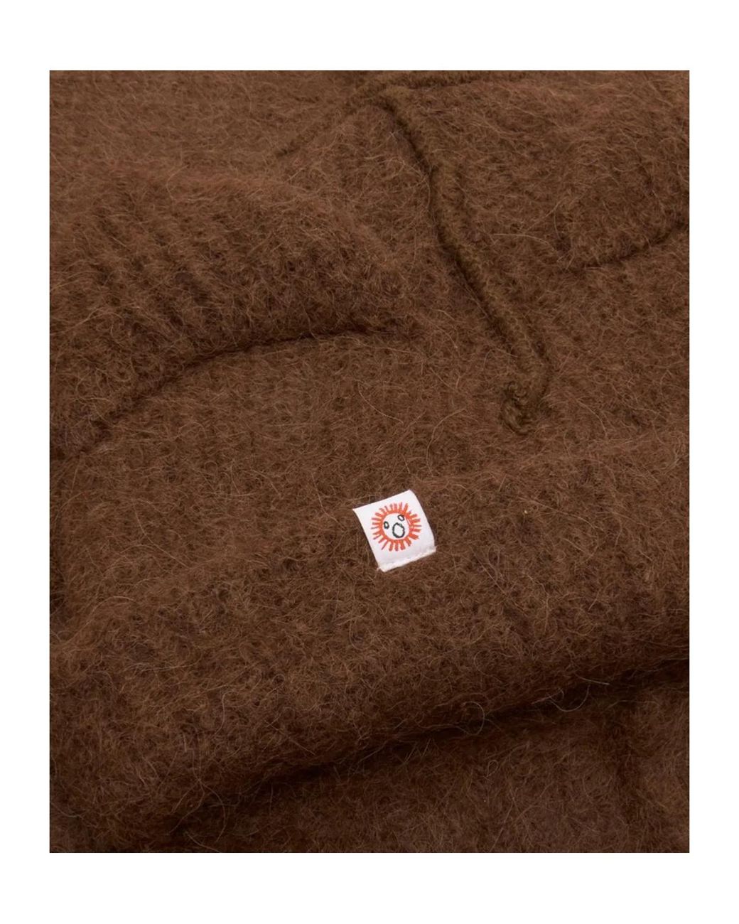 charlesjeffreyloverboy Brown Thick Ear Scarf And Hat for men