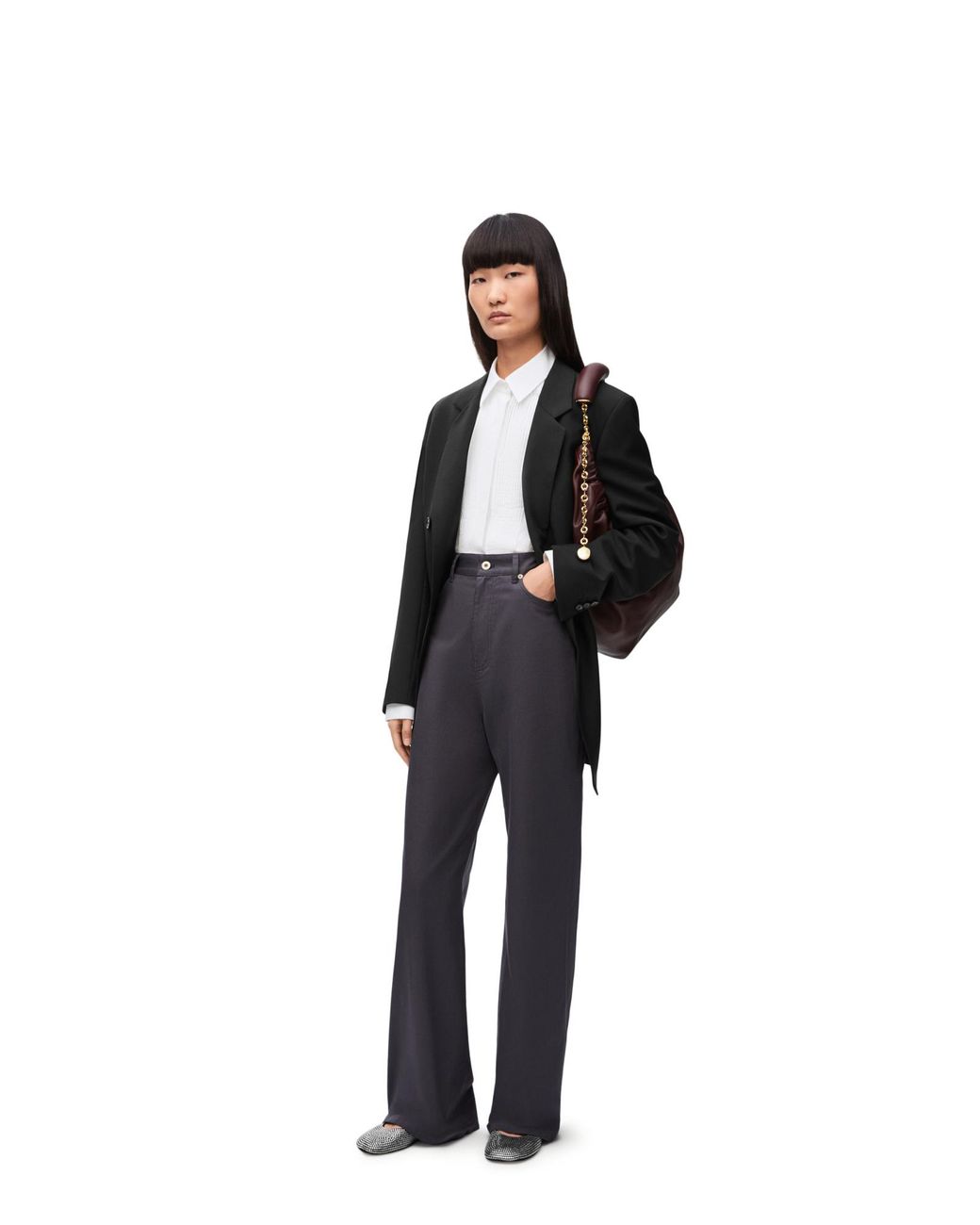Loewe Blue High Waisted Trousers