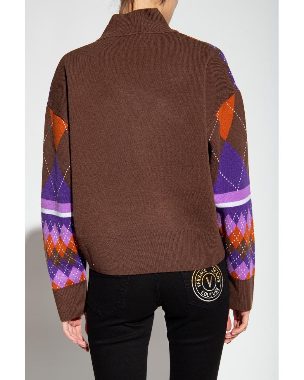 Versace Jeans Couture Logo-Embroidered Knit Jumper