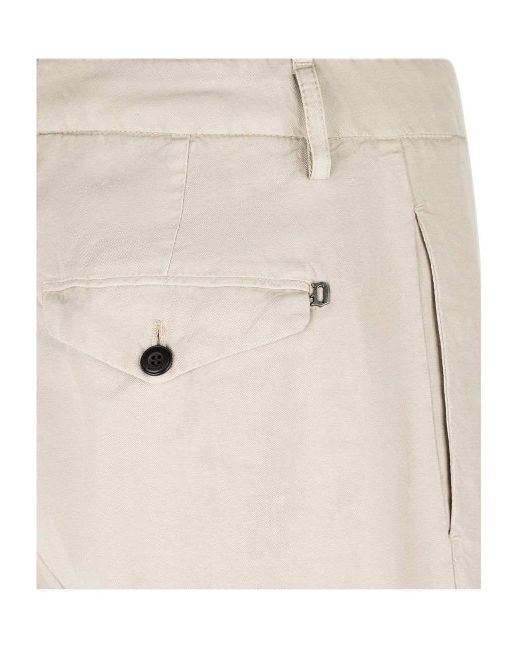 Dondup White Wide Leg Chinos for men