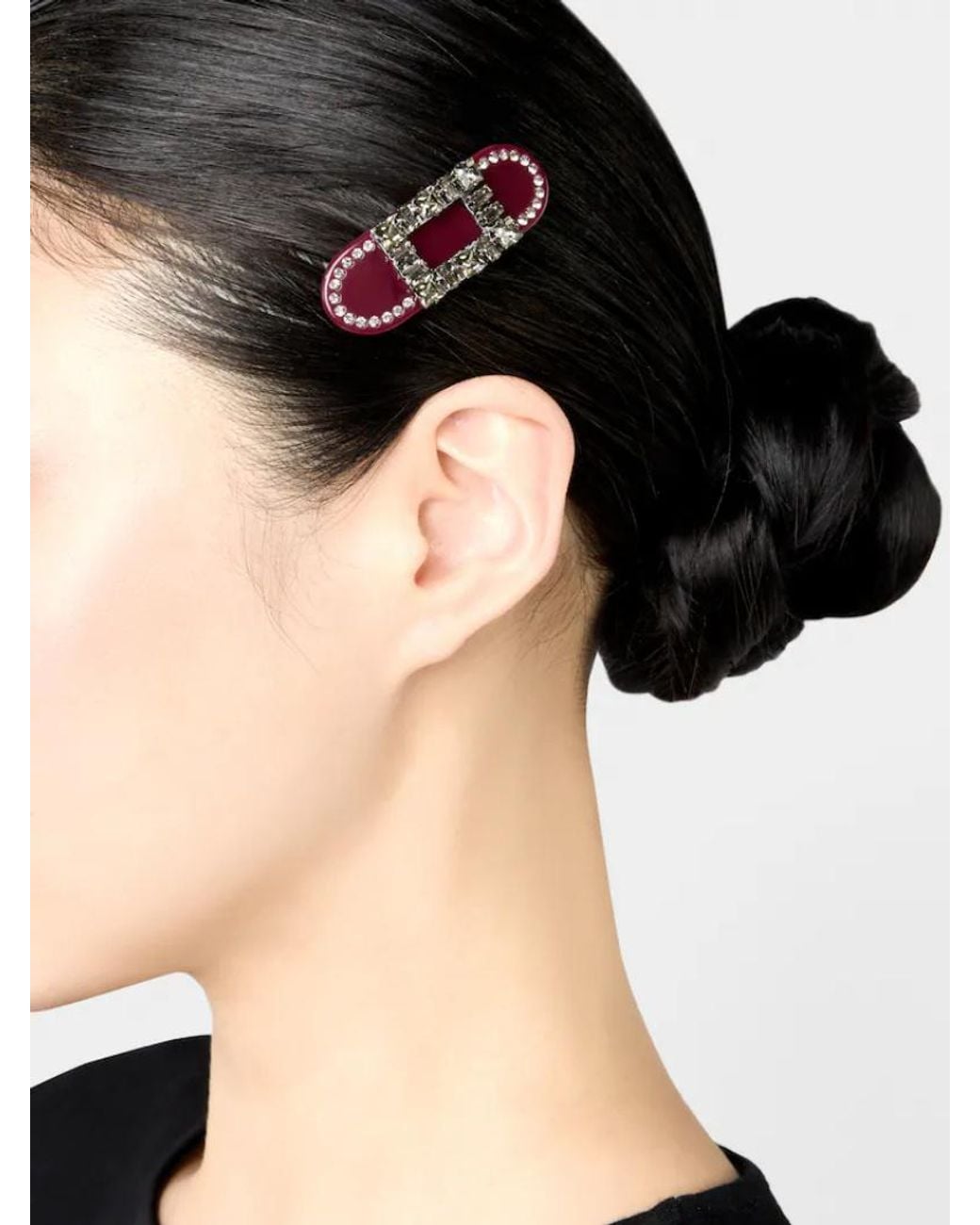 Roger Vivier Pink Très Vivier Hair Clip