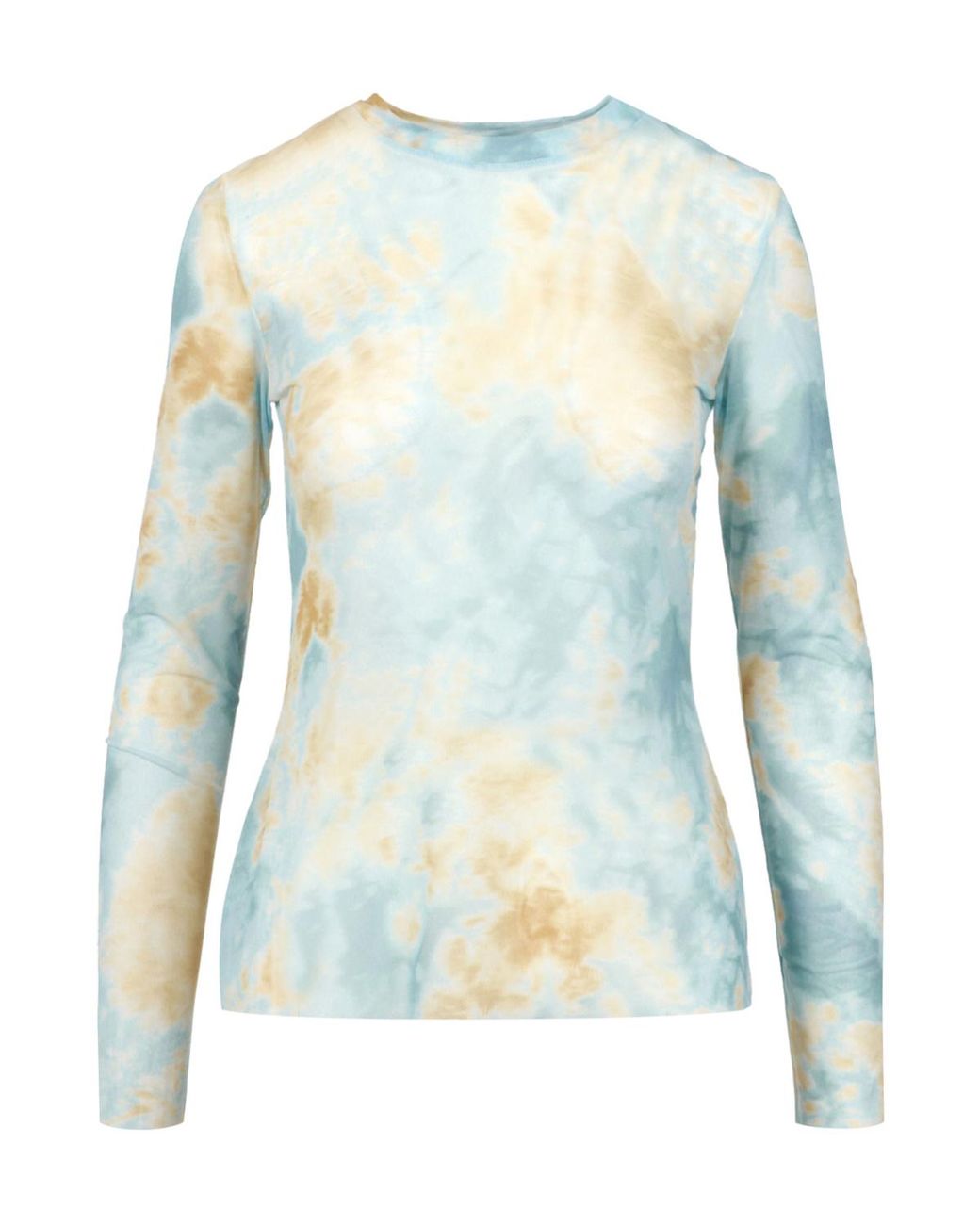 Erika Cavallini Semi Couture Blue Graphic-Print Top