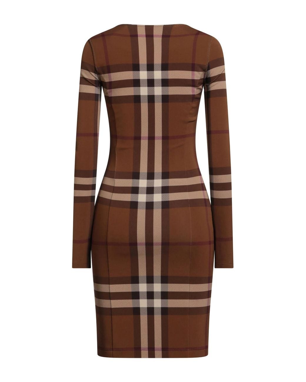 Burberry Brown Slim-Fit Dress