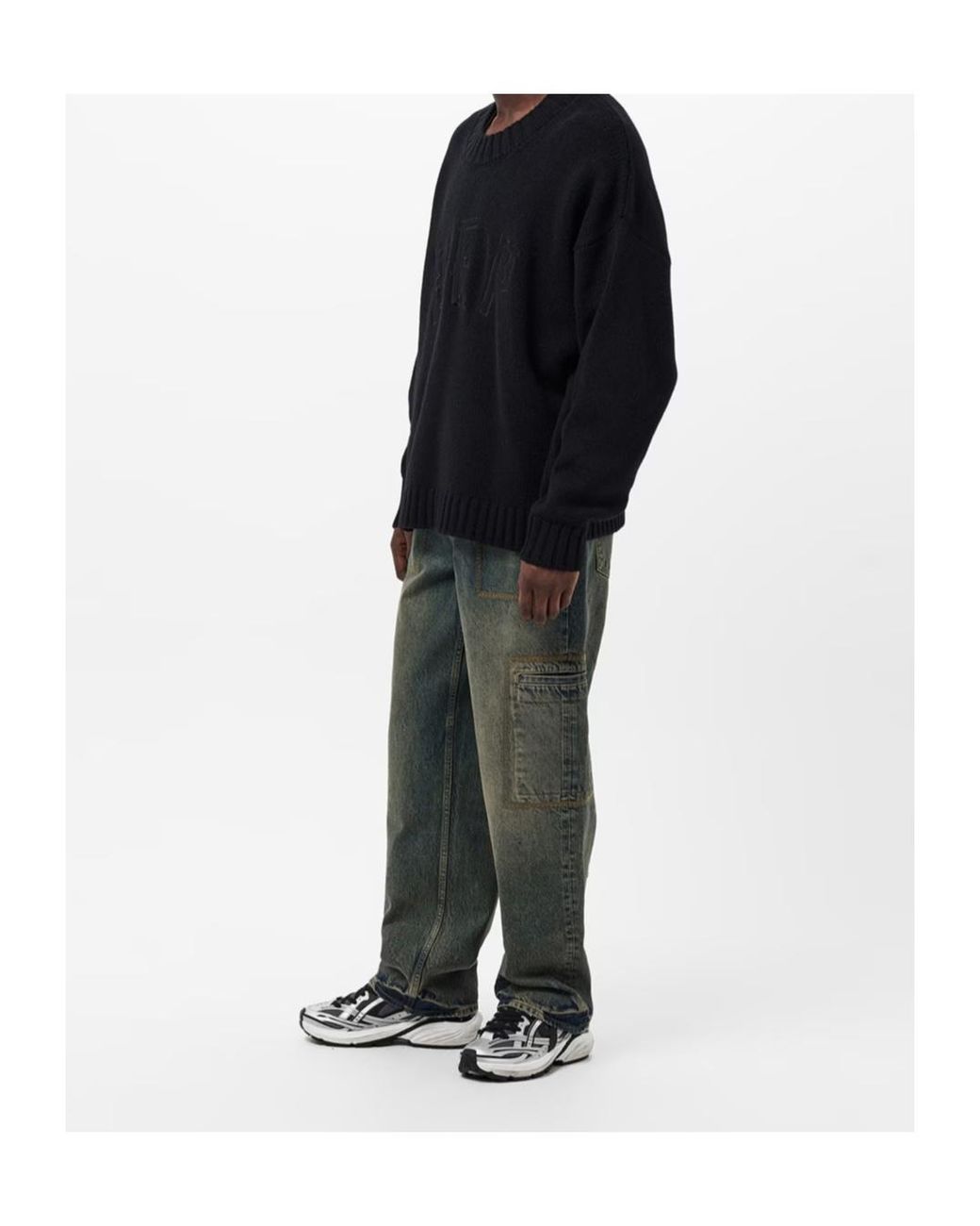 Represent Green Straight-Leg Jeans for men