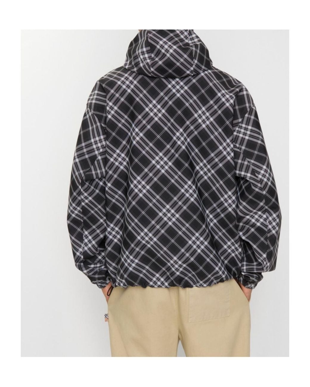 Burberry Black Reversible Hooded Jacket for men