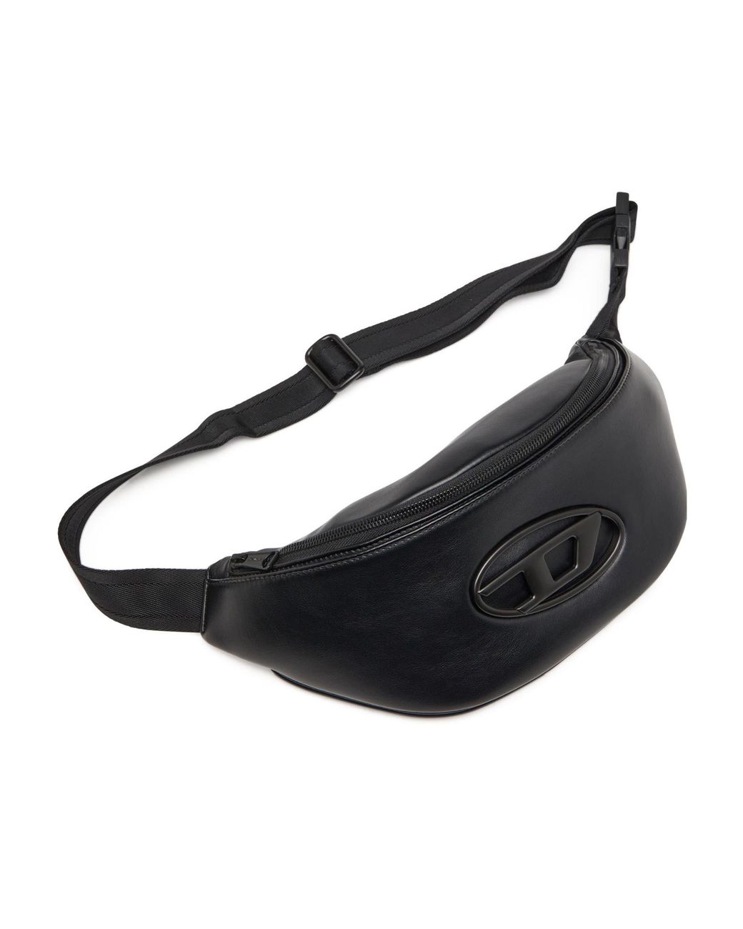 DIESEL Black Medium Holi-D Zipped Belt Bag for men