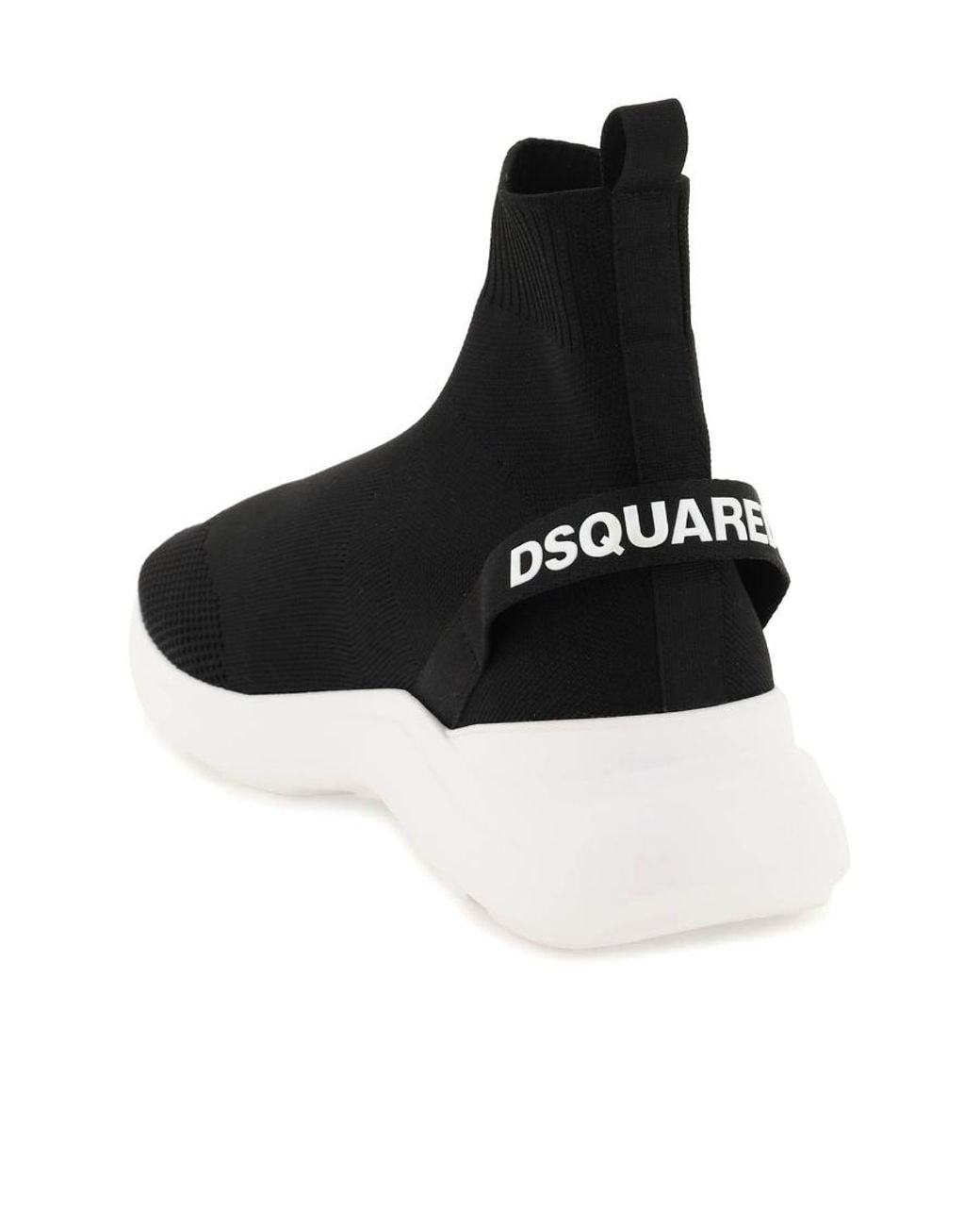 DSquared² Black Fly Sock Sneakers for men