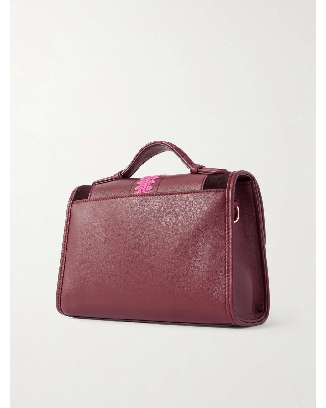 Gabriela Hearst Purple Leonora Small Shoulder Bag