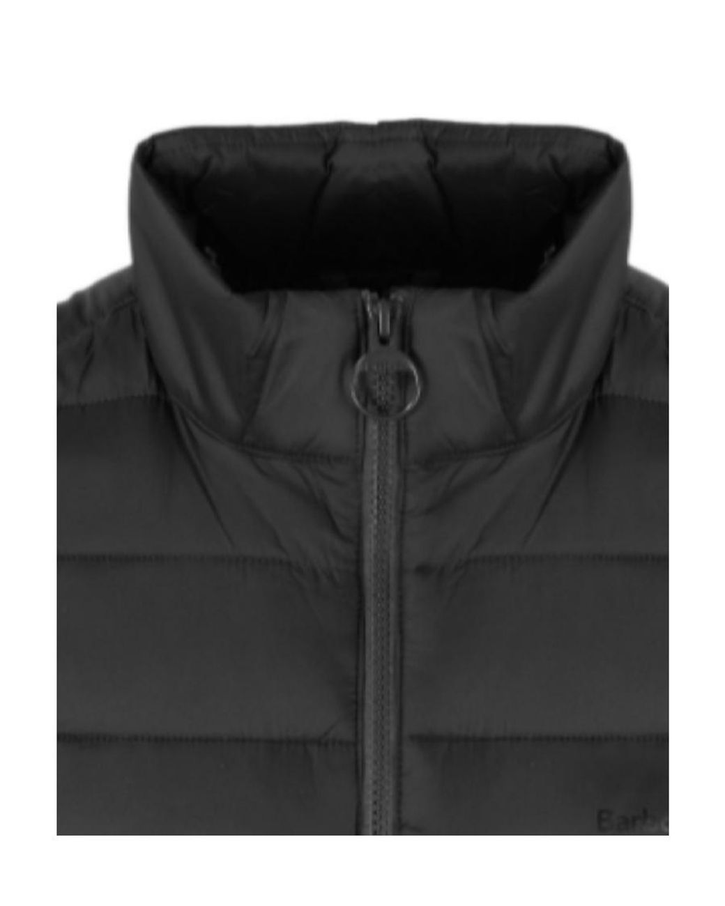 Barbour Black Padded Logo Gilet for men