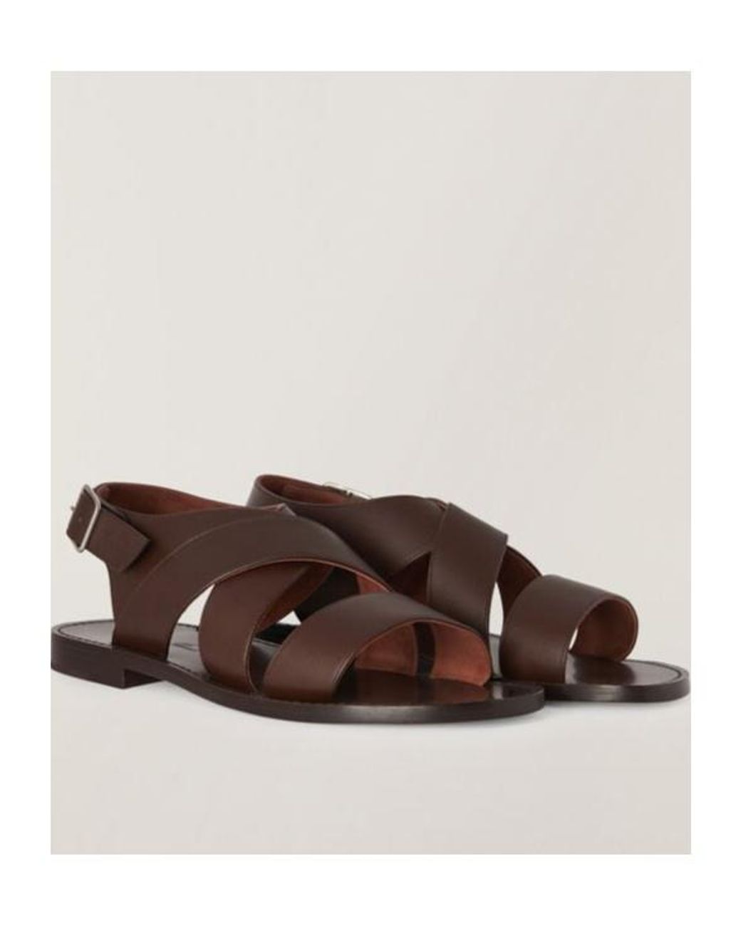 Loro Piana Brown Peep-Toe, Patent-Leather Booties for men