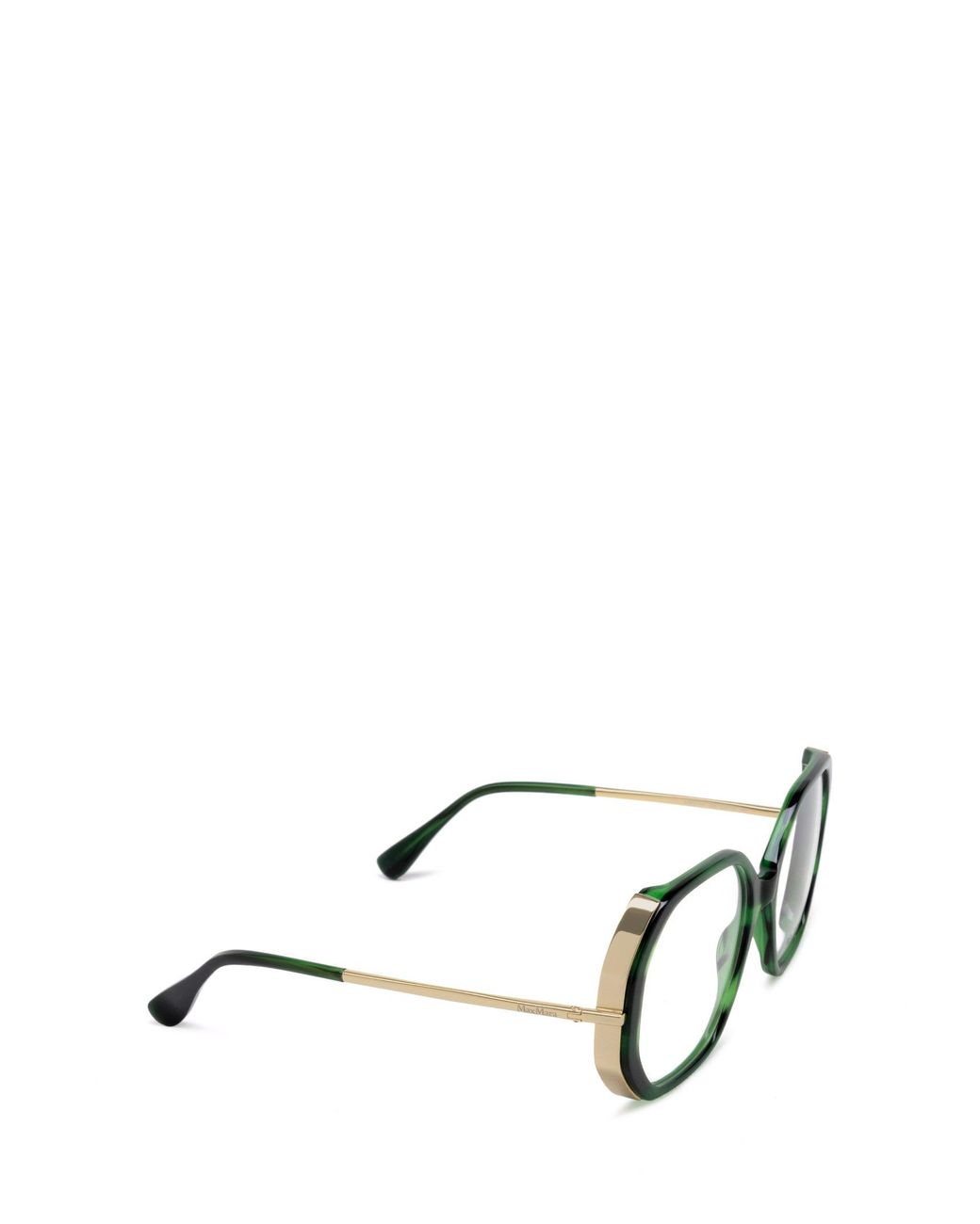Max Mara White Geometric Frame Glasses
