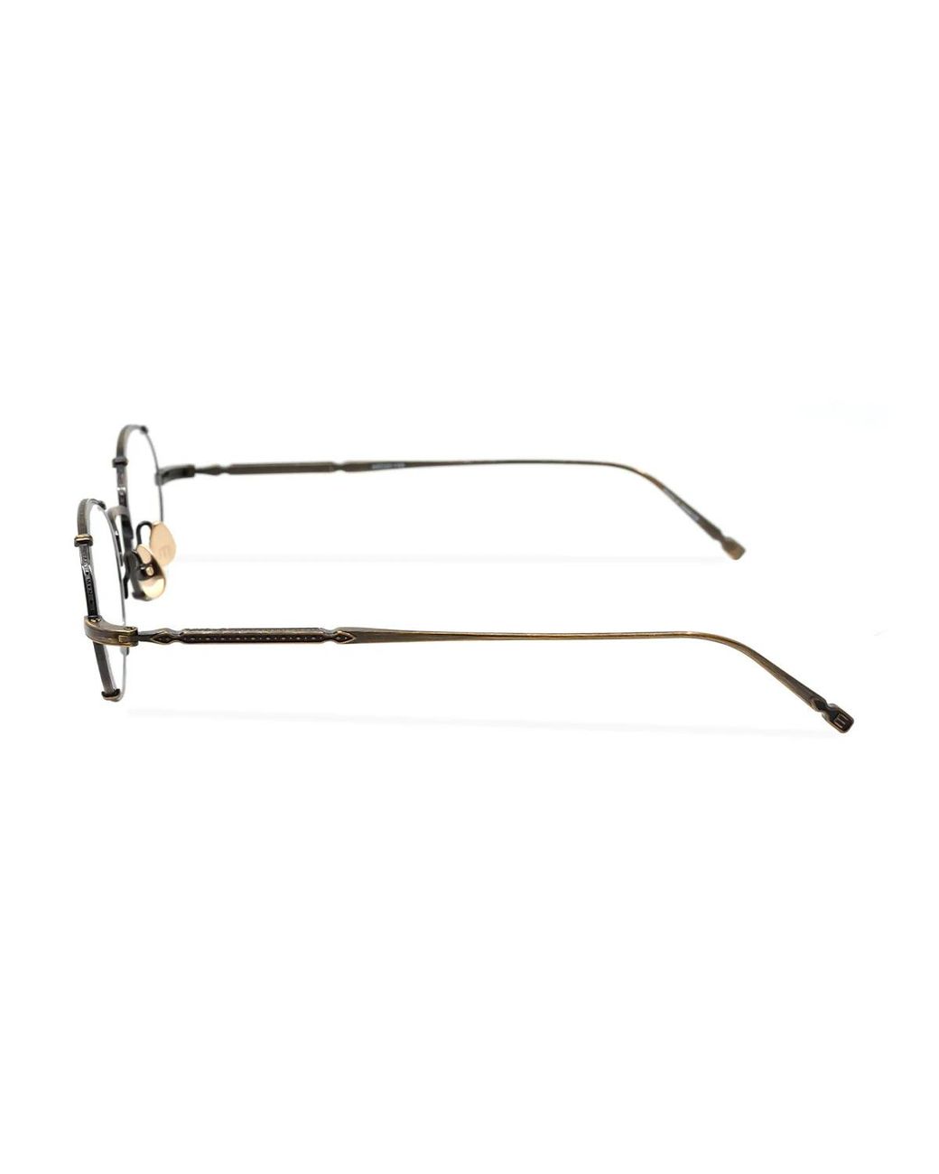 Matsuda White M3150 Oval Frame Glasses for men