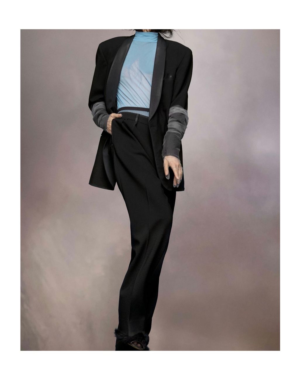 Maison Margiela Black Gabardine Blazer