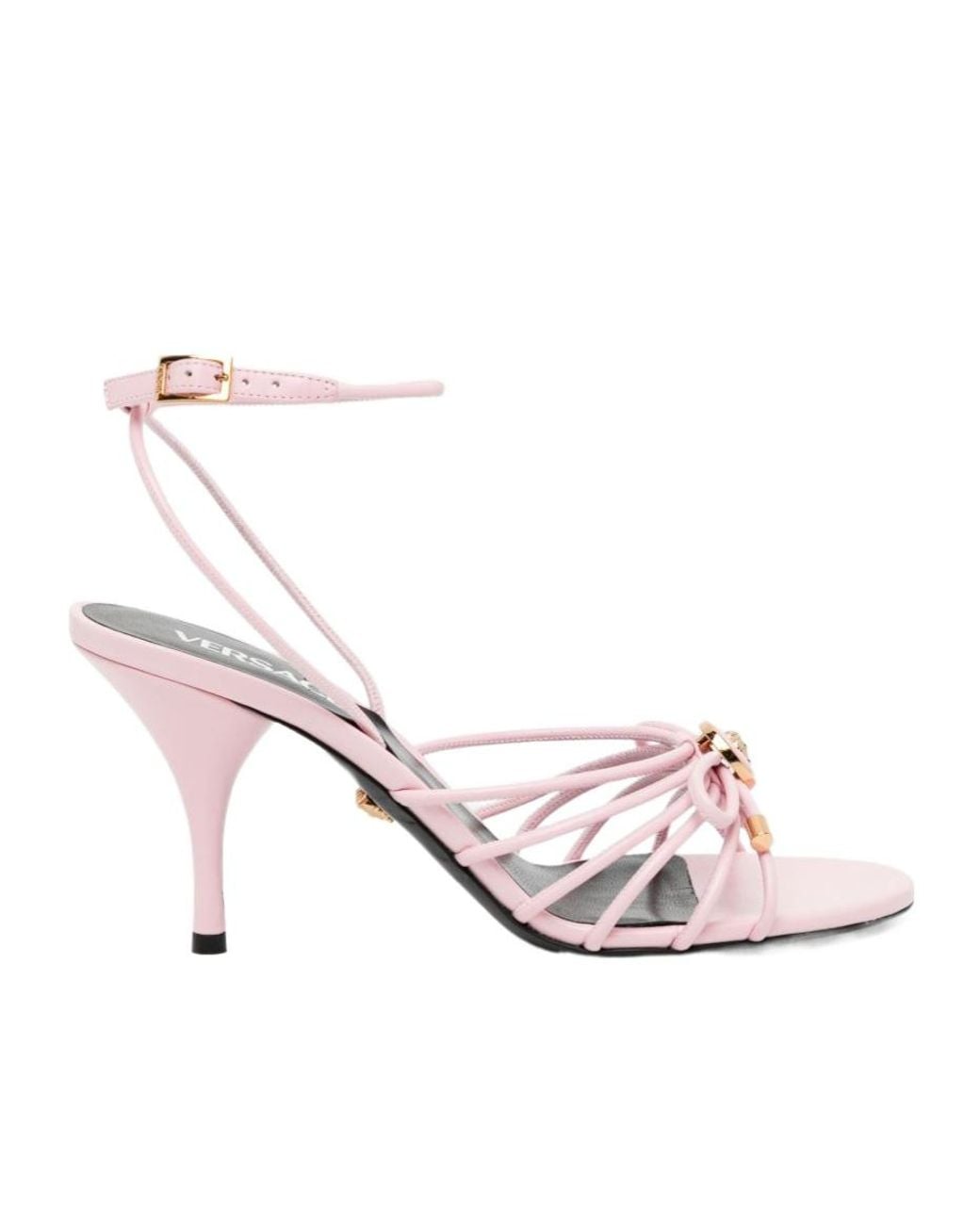 Versace Pink Opera Bow Sandals