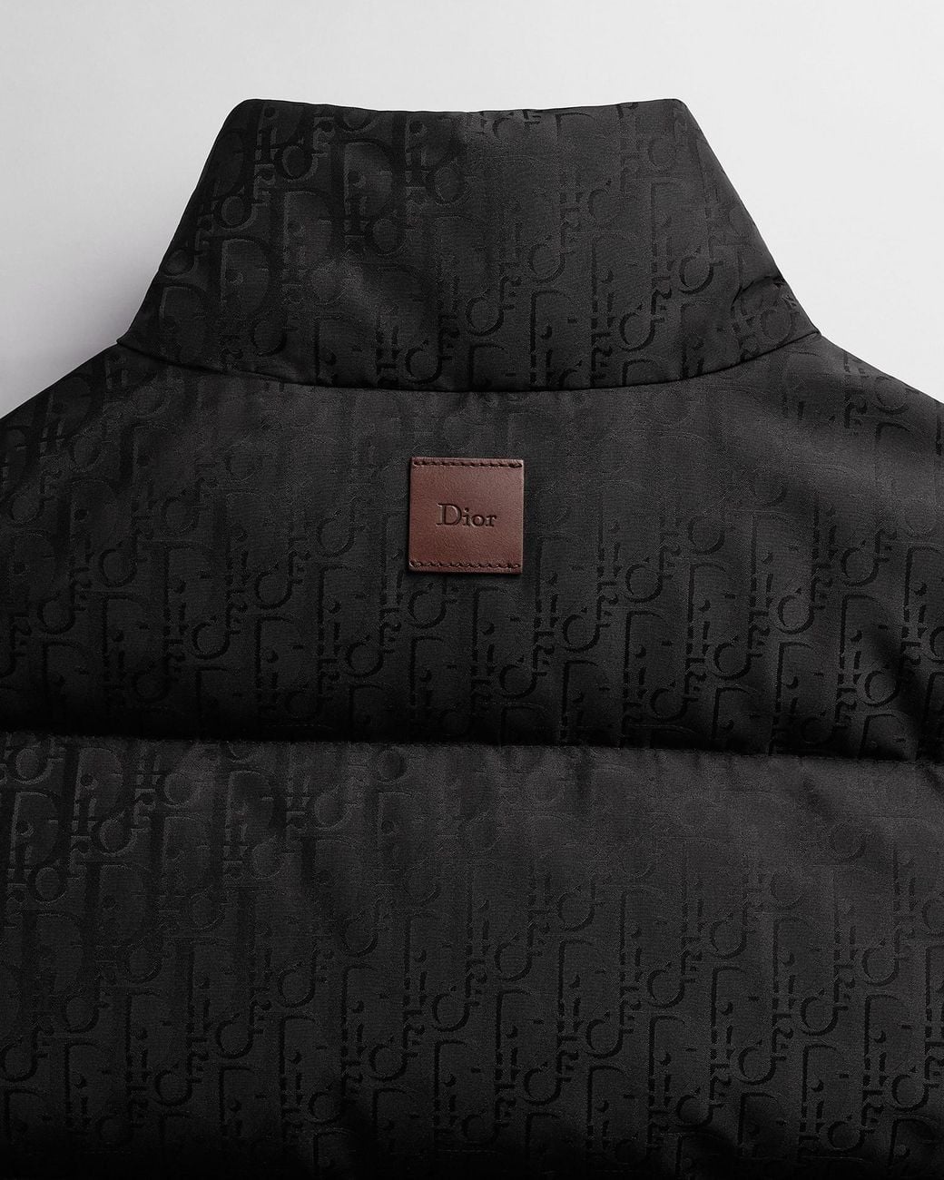 Dior Black Homme Oblique Puffer Jacket for men