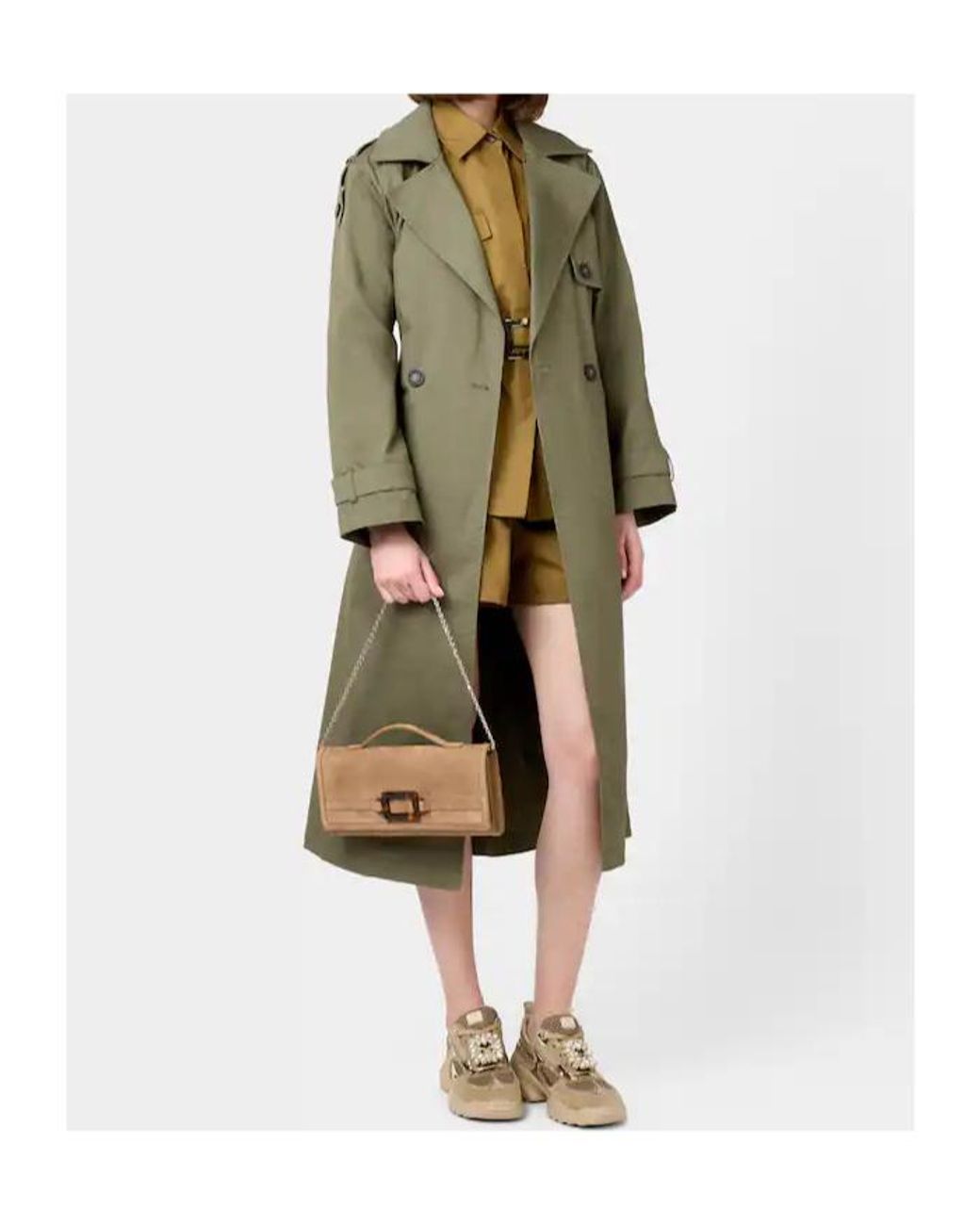 Roger Vivier Brown Belle Vivier Clutch Bag