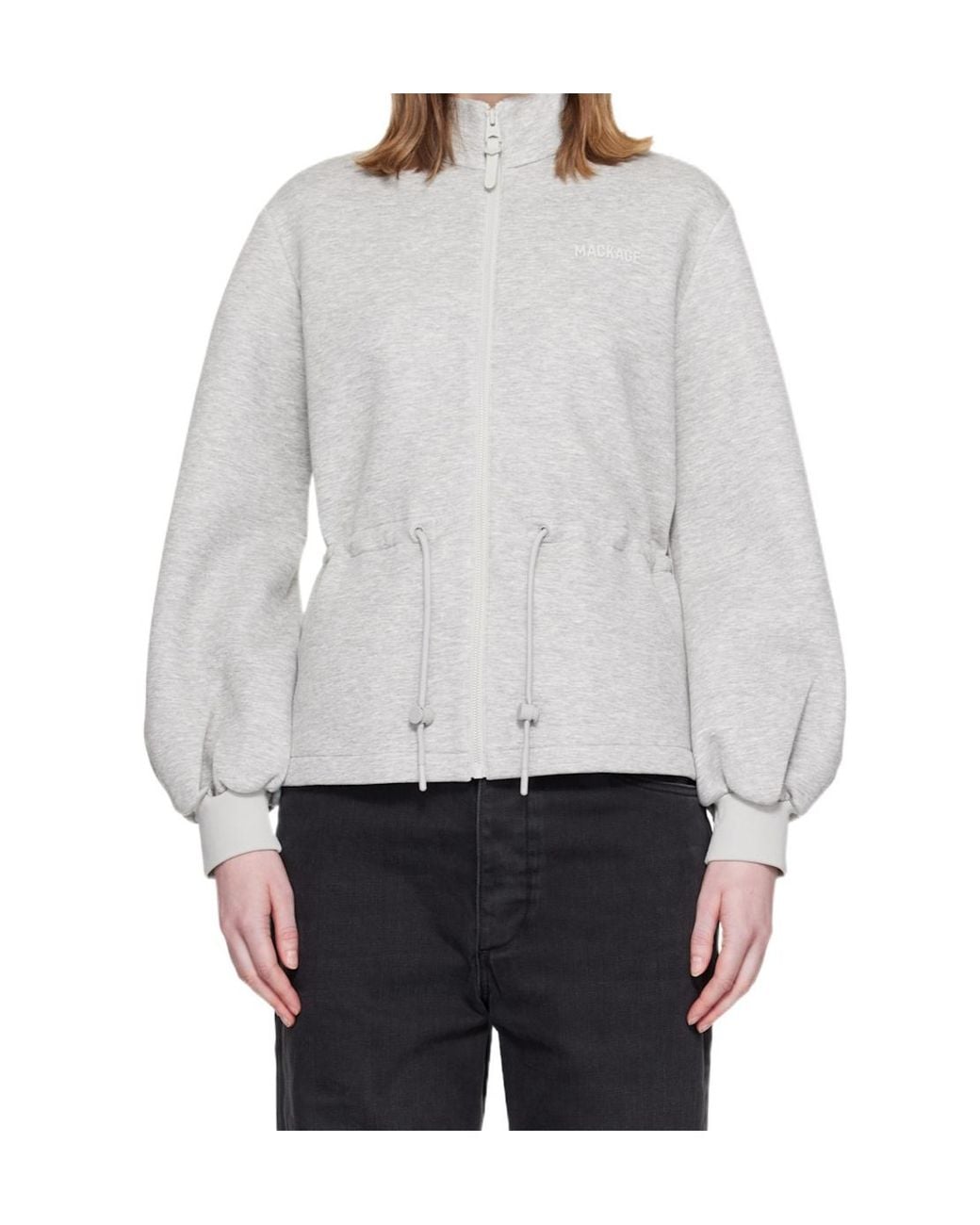 Mackage Gray Finola-Z Casual Zip-Up Jacket