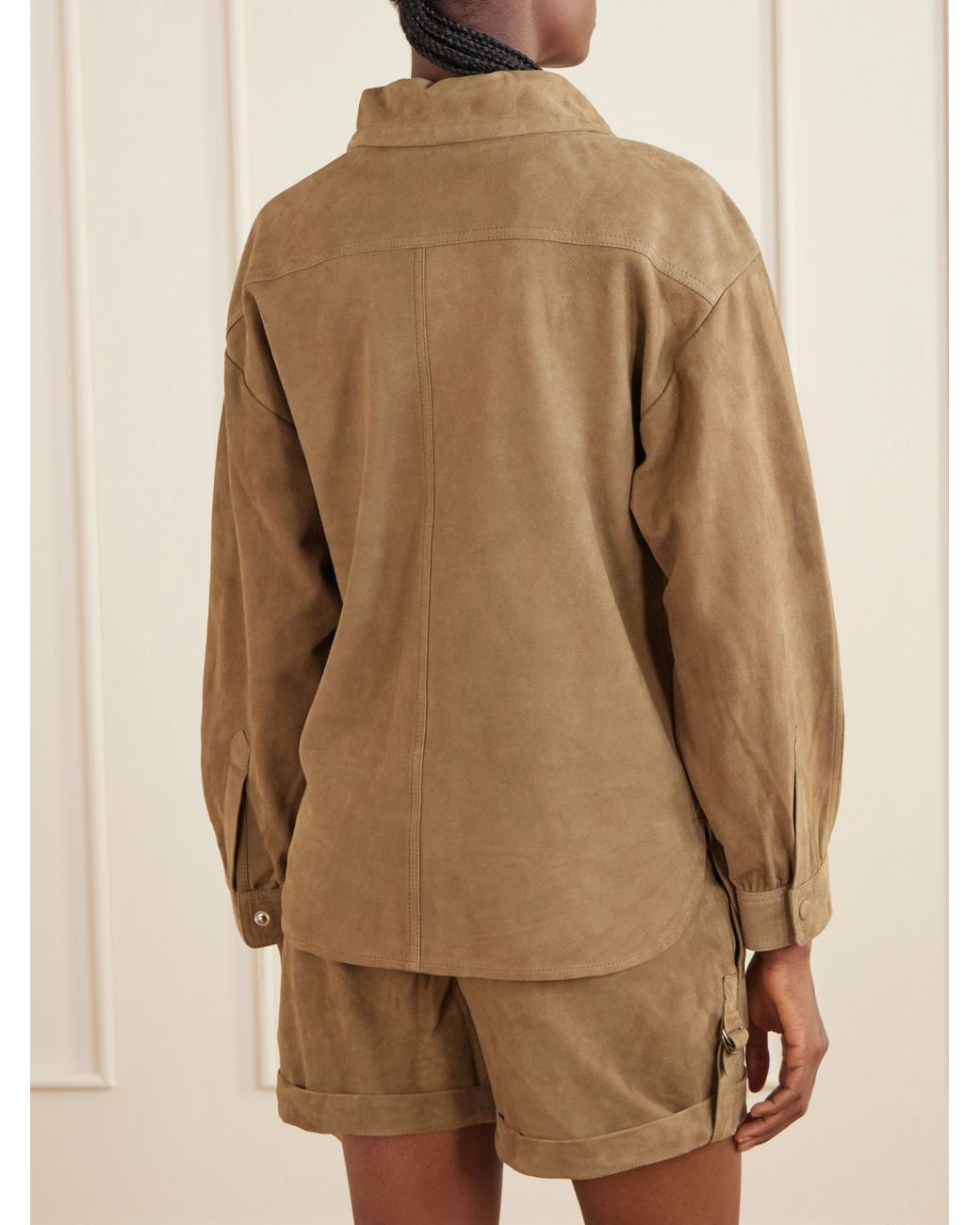 Isabel Marant Natural Maldia Suede Shirt