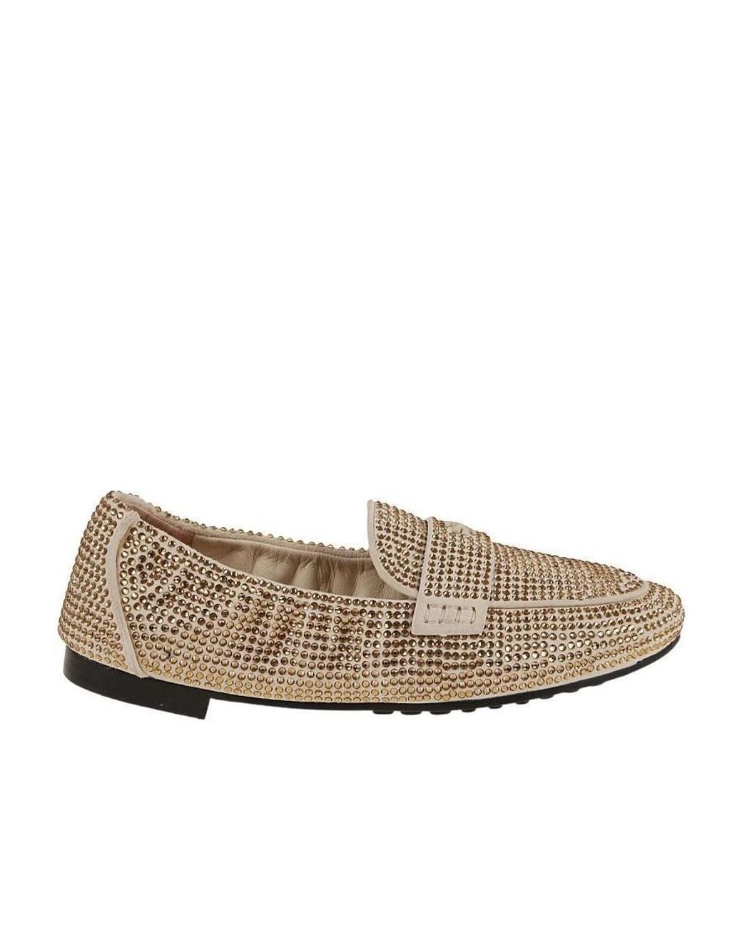 Tory Burch Multicolor Embellished Slip-On Loafers