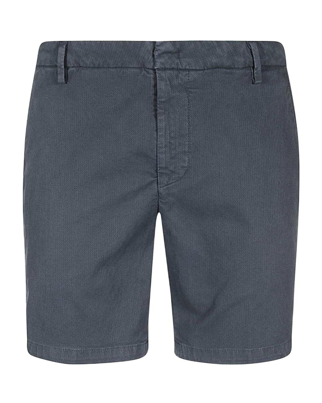 Dondup Blue Logo Detail Shorts for men