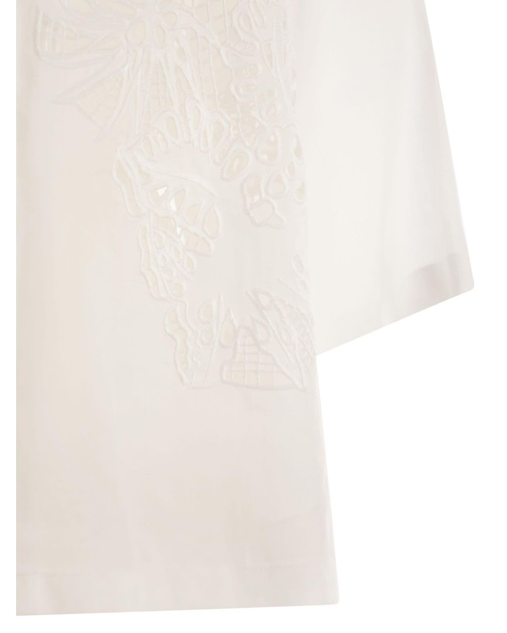 Max Mara White Studio Legno Embroidered Button-Up Shirt