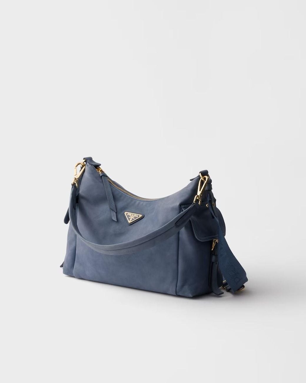 Prada Blue Explore Large Nappa Leather Bag