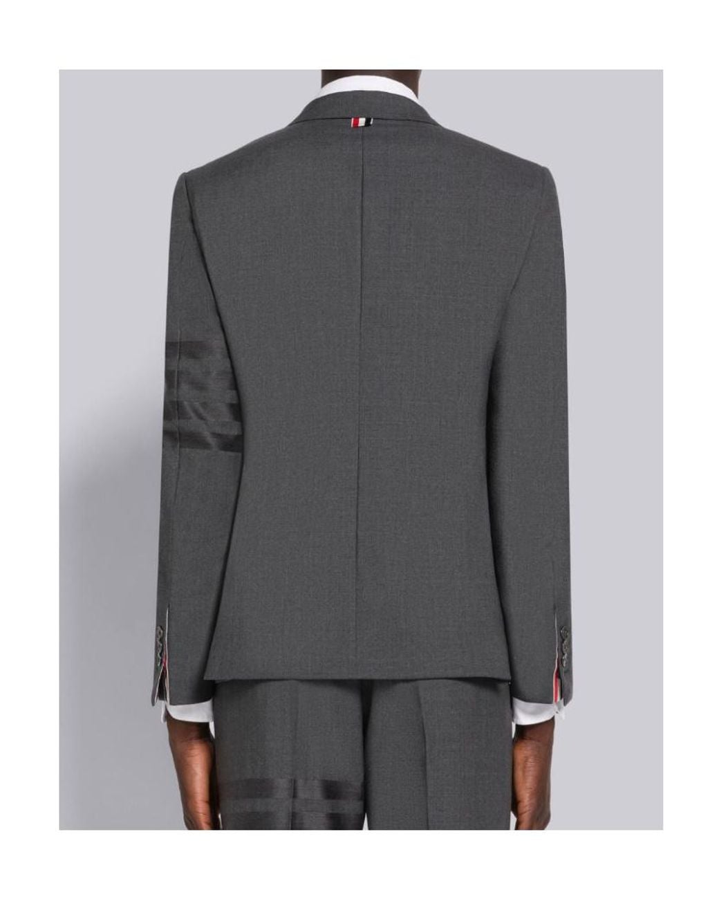 Thom Browne Gray 4-Bar Single-Breasted Blazer for men