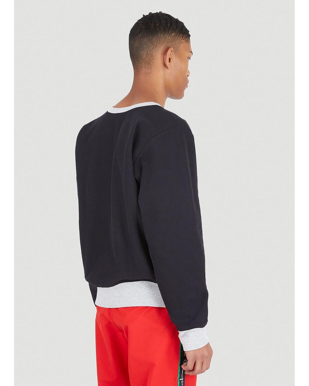 Champion Red Logo Design Sweater for men