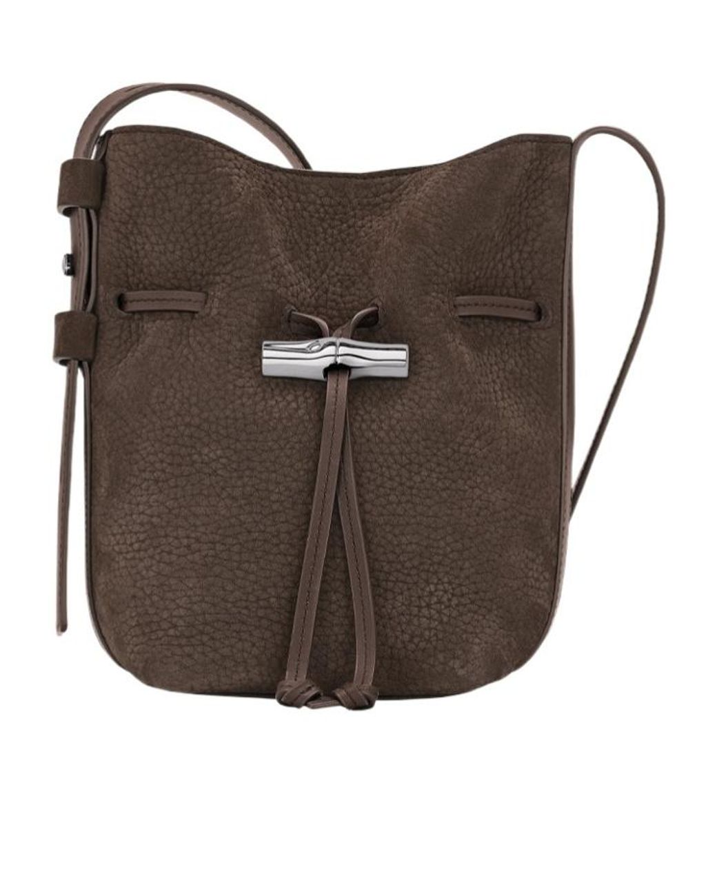 Longchamp Brown Le Roseau S Bucket Bag