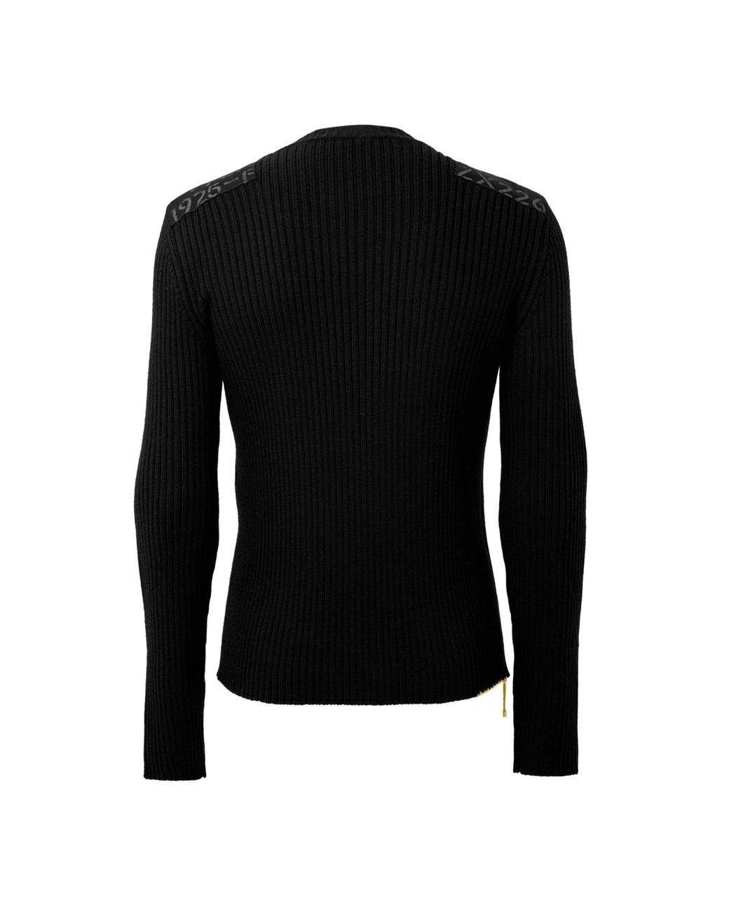 Fendi Black Ribbed Knit Sweater for men