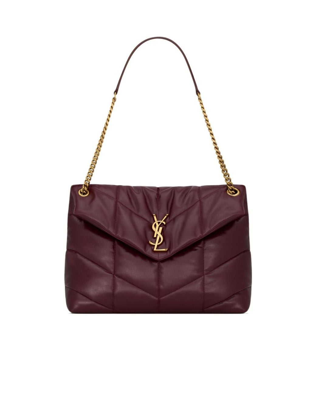 Saint Laurent Purple Puffer Medium Shoulder Bag