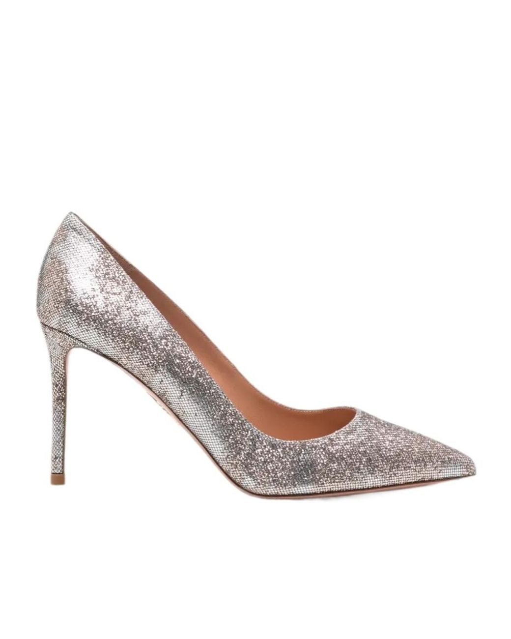 Aquazzura White Pointed-Toe High Heels