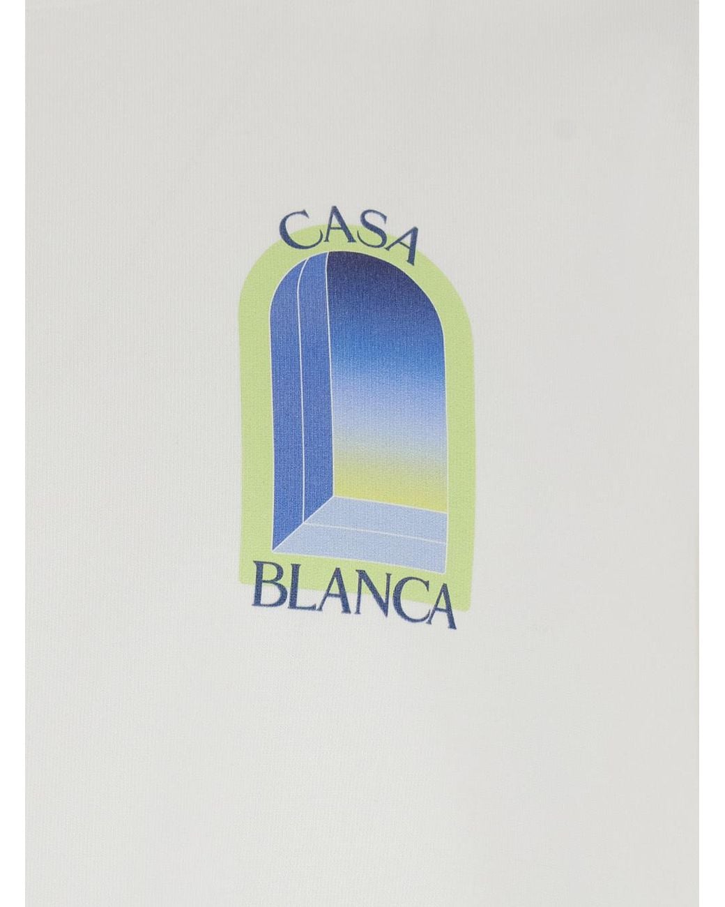 Casablanca White Graphic-Print T-Shirt for men