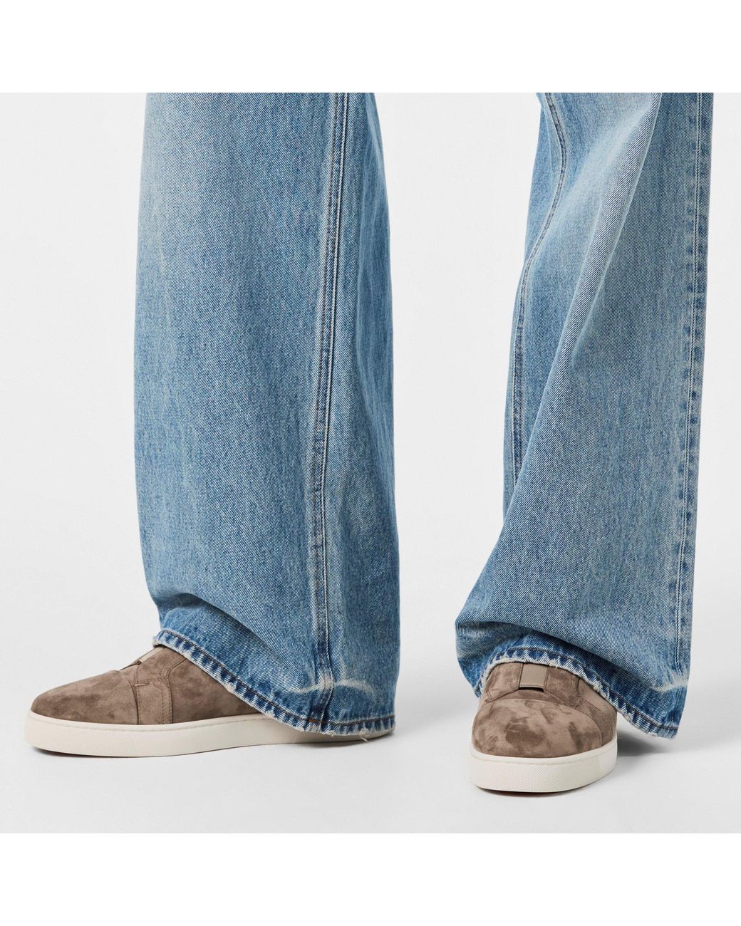 Christian Louboutin Brown Slip-On Casual Shoes for men