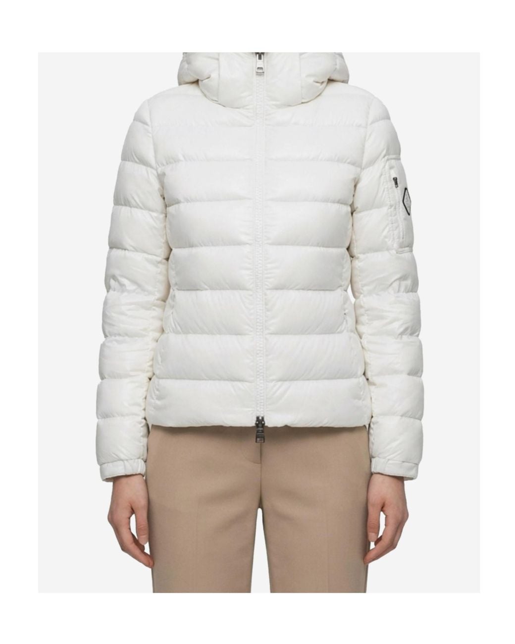 Herno White Long-Sleeved Down Jacket