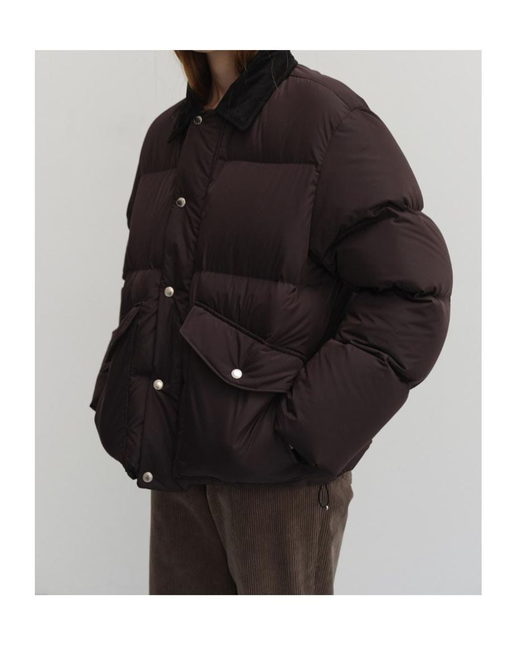 DUNST Blue Long-Sleeved, Collared Padded Jacket for men