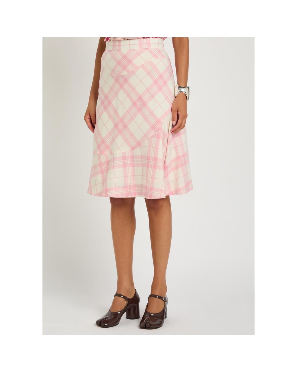 Vivienne Westwood Pink High-Waist A-Line Skirt